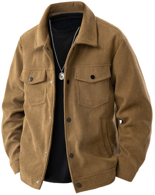 남성 코듀로이 셔츠형 자켓 빅사이즈 골덴 캐쥬얼 아우터 WI232J