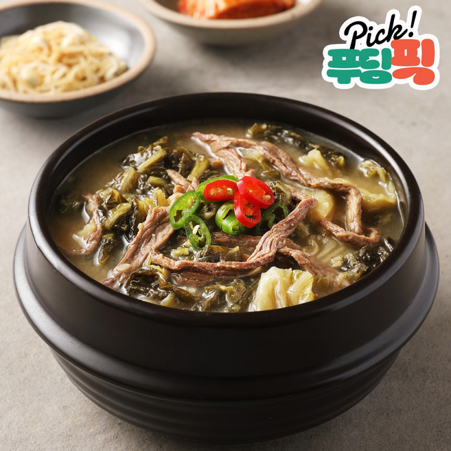 [푸딩픽] 우거지해장국 190g 소고기 사골된장육수 밀키트 국밥, 30개