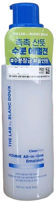 더랩 바이 블랑두 클리어 히알 옴므 올인원 에멀전 120ml, 1개