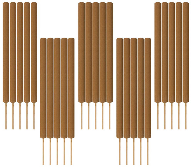 스틱 모기향 캠핑 낚시 모기약 살충제, 25개, 35g