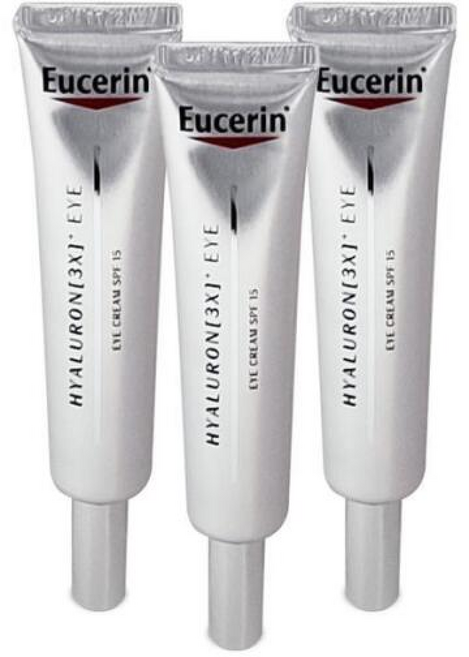 유세린 하이알루론 3X 아이크림 (휴대용) Ss, 15ml, 3개