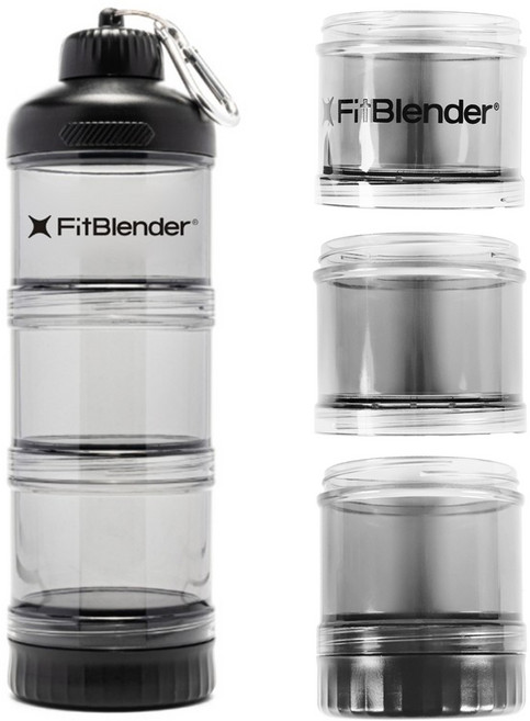 핏블렌더 3단 휴대용 프로틴소분통, 1개