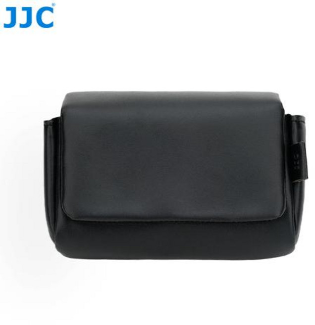 휴대용 카메라 렌즈 파우치 JJC 케이스 보호 가방 리코 GR3 GR IV 캐논 파워샷 G7 X 마크 III 소니 RX100 시리즈 RX100II RX100V, [01] Leather-Black, 1개