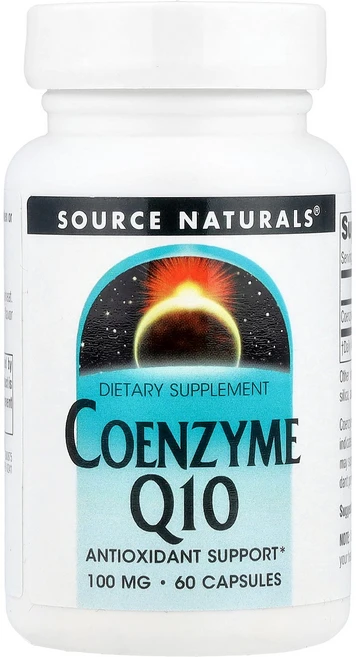 Source Naturals 소스내추럴스 코큐텐 100mg 60 캡슐 CoQ10 영양제, 1개, 60정 - 쿠팡