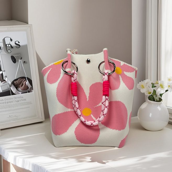 까투리네 여성 미니 손가방 니트 크로스백 숄더백 에코백 복조리 손목 가방