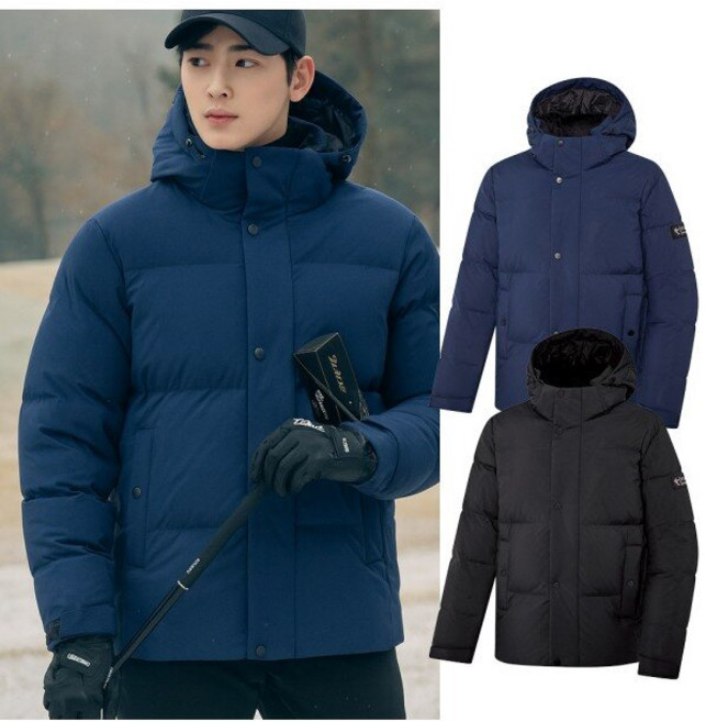 비티알 비티알 남성 겨울 발열안감 골프 헤비 덕다운 패딩 자켓 BSC804SO4M