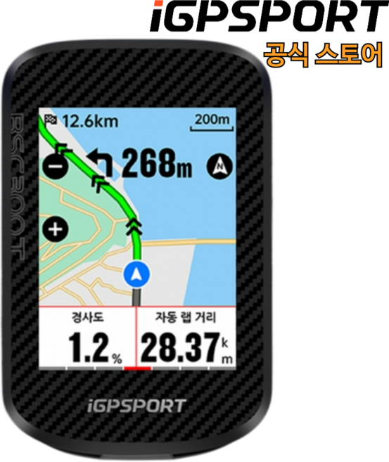 iGPSPORT BSC300T 터치스크린 자전거 속도계, 1개, 블랙