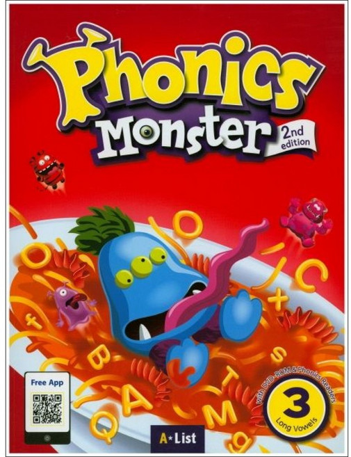 A*List Phonics Monster 3 : Student Book (Phonics Readers + Board Game + App QR 2nd Edition)