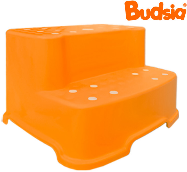 [버드시아] 논슬립 홀캡형 비비드 2단 디딤대 2026 New 컬러 라인업, 1개, 오렌지