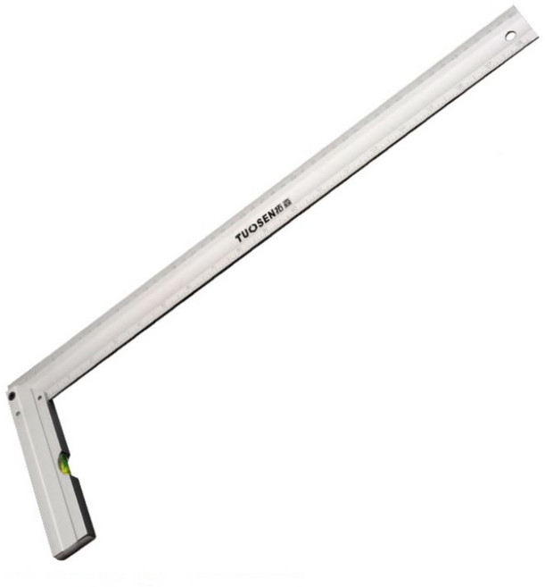 라두나 가벼운 알루미늄 목공용 직각자 50cm, 1개