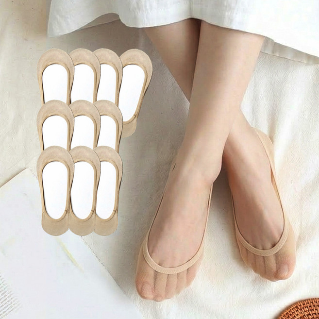 에너리스 접밴드 망사덧신 10켤레