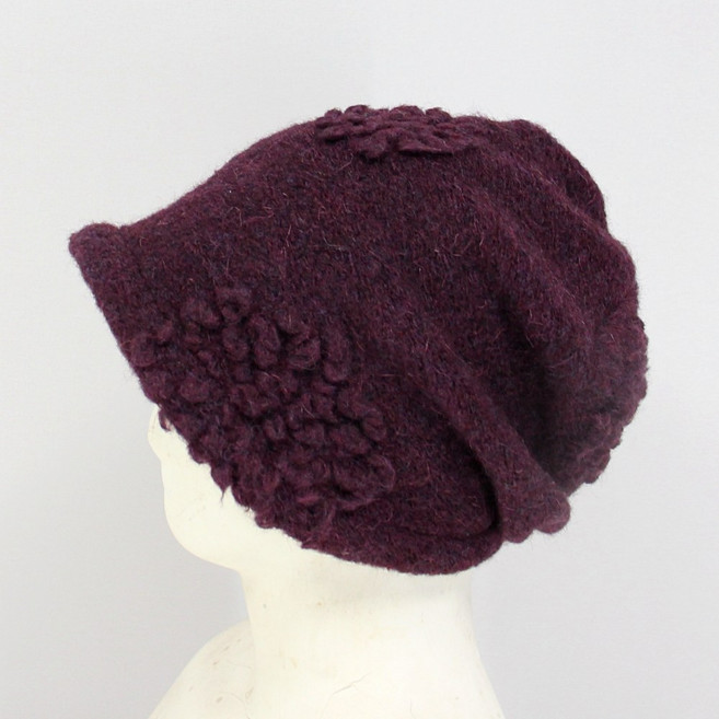 여성용 겨울 솔리드 두건 비니 모자