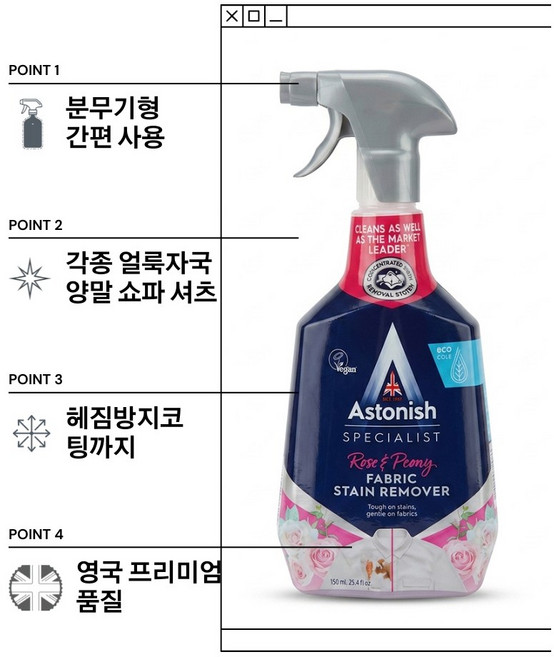 아스토니쉬 만능 얼룩 제거제, 750ml, 2개