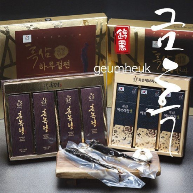 [산해진미] 구룡구포 금산흑삼 선물세트, 1개, 01_금흑 흑삼 하늘 천과(30gx10개입)