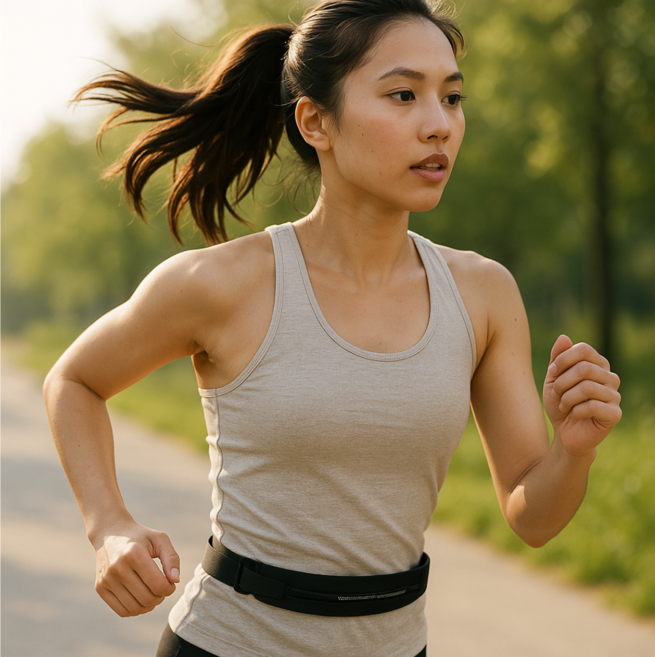 [데일리인피니티] 방수 러닝벨트 조깅 마라톤용 허리벨트, 1개