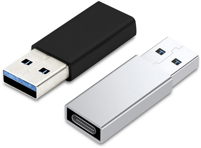 컴튜 USB 3.0 C to A OTG 젠더, 실버, 1개