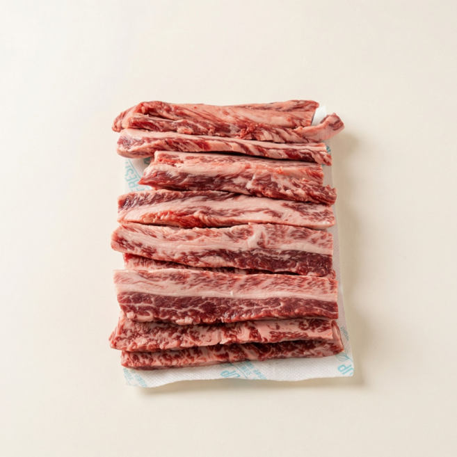 총각네한우촌 1+등급 한우 늑간살 구이용, 1개, 300g