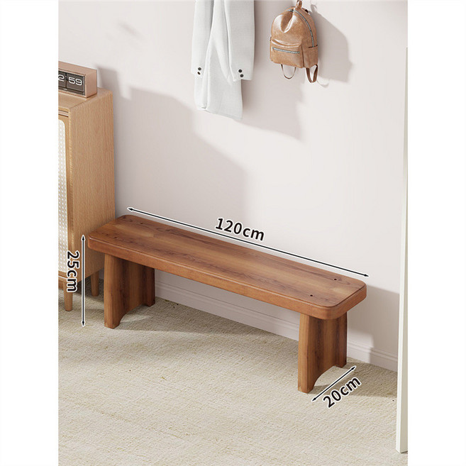 防腐木換鞋長凳, 120*20*25,標準, 1個