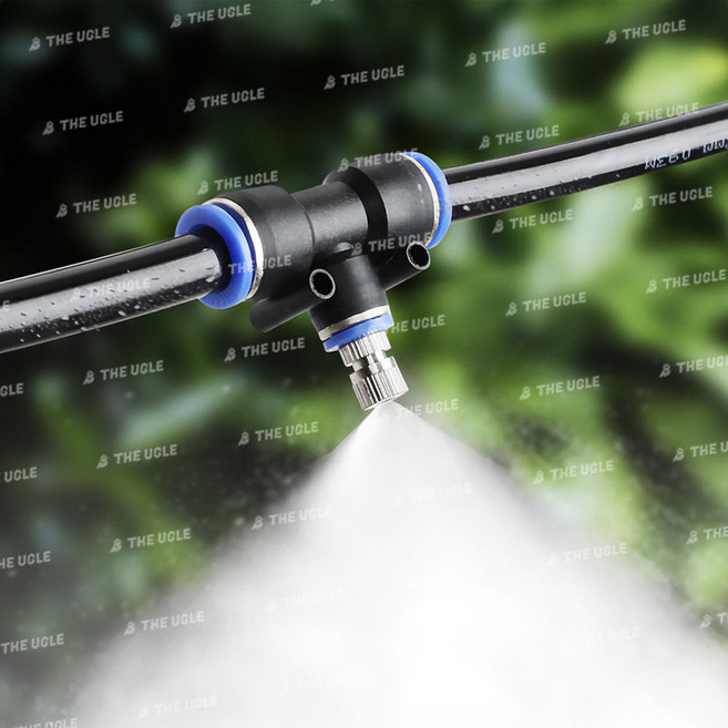 스프링쿨러 설치 농업용 잔디 물주기 미니 안개 분사기, 블랙30CM, 1개