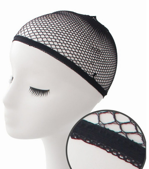 미즈코스 가발 착용망 머리망 머리 고정 망사 두건, 2개, 막힌것 블랙