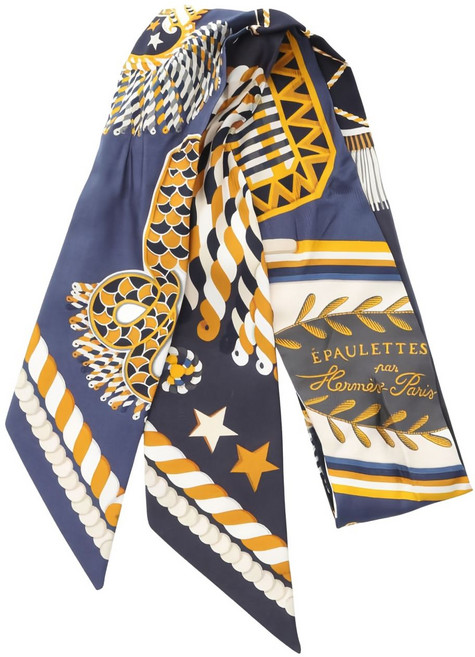 에르메스 중고 2000's 에폴렛 드 갈라 리본 스카프