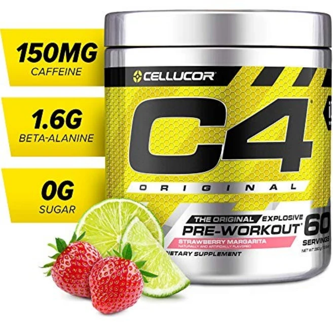셀루코어 C4 오리지널 프리-워크아웃 스트로베리 마가리타 맛, 390g, 1개 - 쿠팡