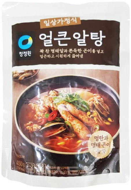 일상가정식 얼큰알탕 450g 청정원, 1개