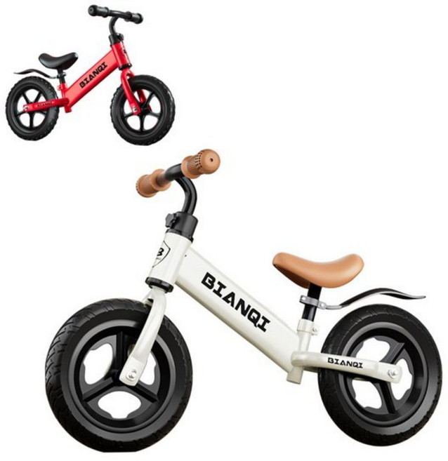 밸런스 자전거 발란스 페달없는 바이크 12인치 14인치, 1개, 84cm, 화이트(K12)