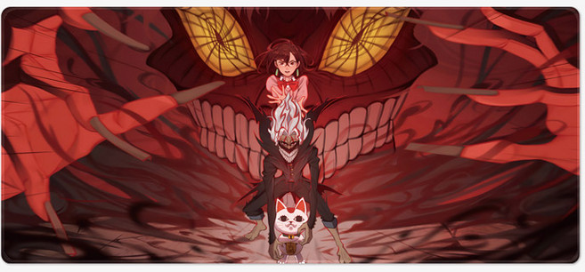 단다단 3기 모모 마우스장패드 L 2XL 데스크매트, 08 단다단 2XL(900x400x4mm), 1개