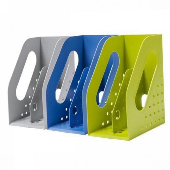 사무용 용품 정리함 멀티박스 책상 사무실 데스크 정리함 학용품 수납함 책꽂이 공부방 오피스 파일함 보관함, 블루