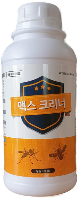 맥스크리너 500ML 해충 방역 모기 파리 돈벌레 권연 퇴치 약 지네 나방 진드기 퇴치제 더존맥스 소독, 1개