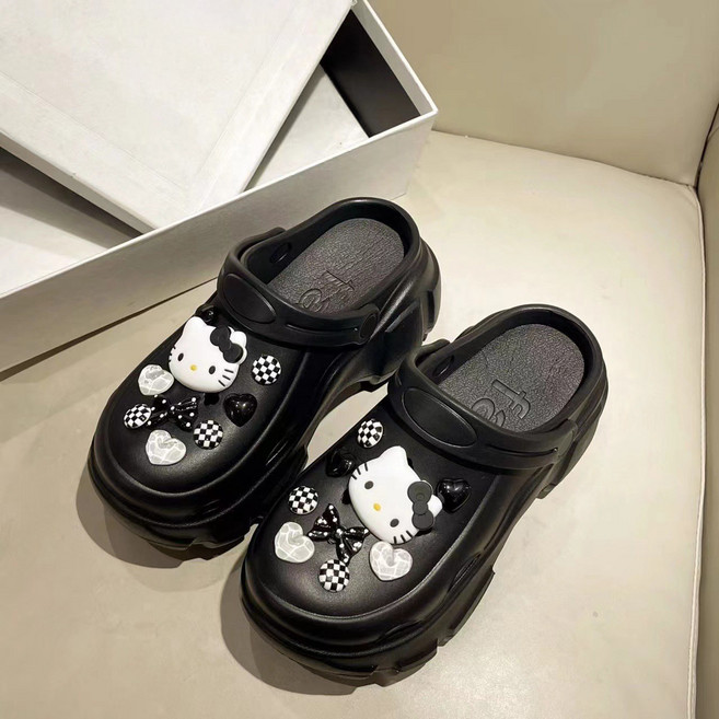 재리니 9cm 키높이 통굽 플랫폼 아쿠아 슬리퍼 EVA 슈즈 미용실 네일샵 RS-S1096