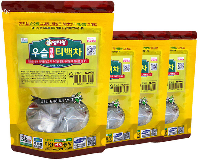 약초약선생 국산 우슬 티백차 우슬차 3+1, 30개입, 30g, 4개, 1g