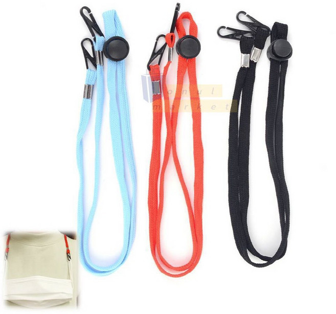 부루샵 마스크 명찰 넥스트랩 목걸이줄 사원증목걸이줄 휴대용선풍기넥스트랩, 검정