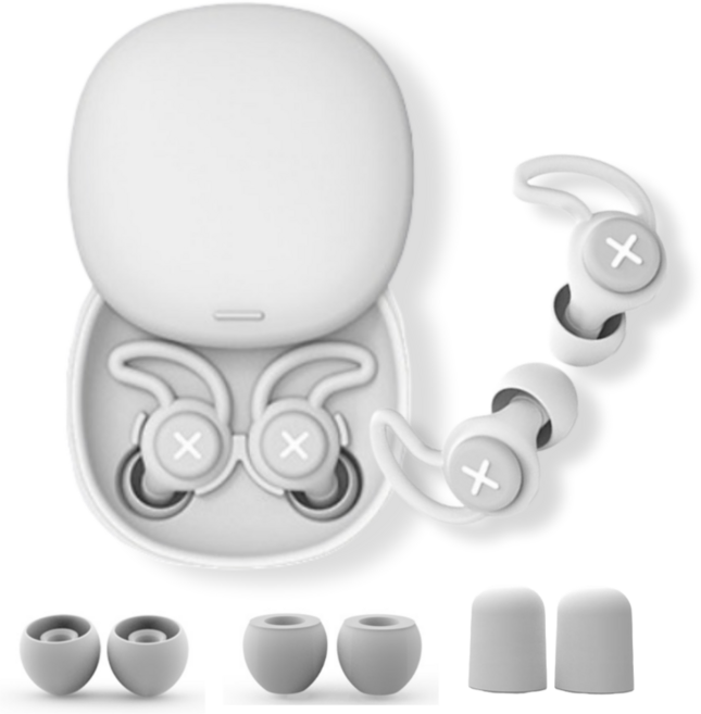 라발스 이어플러그 소음방지 차단 수면 귀마개 그레이, 1쌍, 1세트