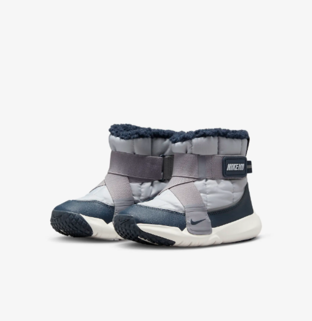 [국내매장정품] 나이키 키즈 부츠 쉽게 신는 따듯한 털부츠 블루색상