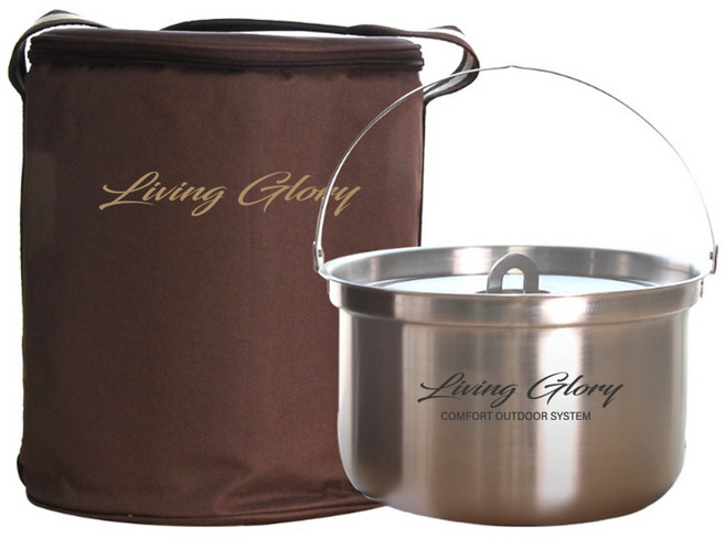 국내생산 대용량 코펠 가방 세트 통3중 인덕션 캠핑 가족캠핑 메이딘코리아, 1개