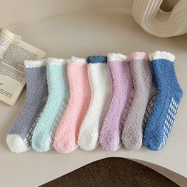 워더미 여성 포근따뜻 미끄럼방지 임산부 수면양말 7켤레 CX8028