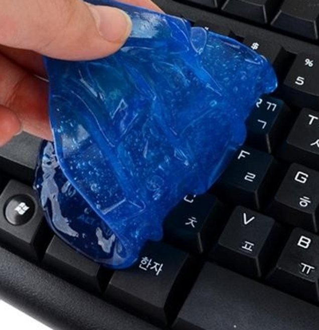 슈퍼클린 먼지제거젤 틈새먼지 키보드청소, 블루, 1개