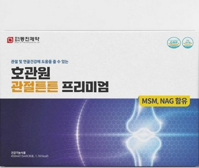 동진제약 호관원 관절튼튼 프리미엄 쇼핑팩포함, 60개, 15ml