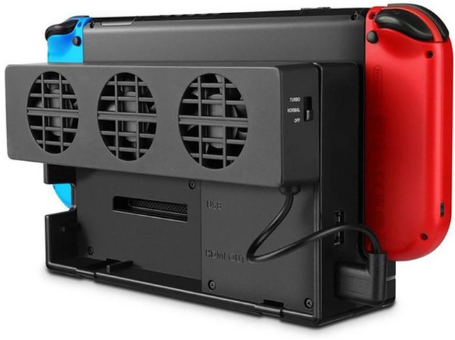 DOBE Nintendo Switch 專用散熱風扇, 單一商品, 黑色, 1個