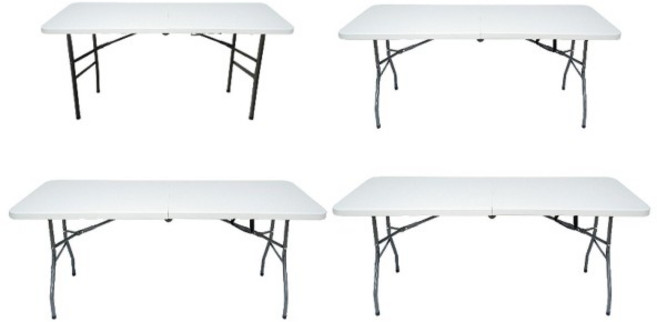 접이식 캠핑 테이블 다기능 휴대용 및 견고한 식탁 파티 야외 실내 전시회용, 122cmx60cmx74cm