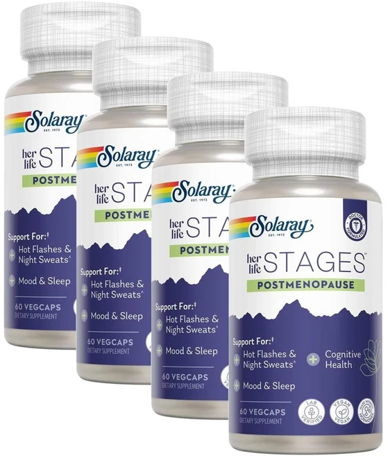 솔라레이 포스트 메노포즈 헐 라이프 스테이지 폐경기 캡슐 SOLARAY her Life Stages, 4개, 60정 - 쿠팡