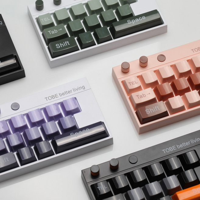 파스텔 키보드 주차번호판 차량 전화 번호판 시크릿 안심판 대시보드 장식, 1개, 그린