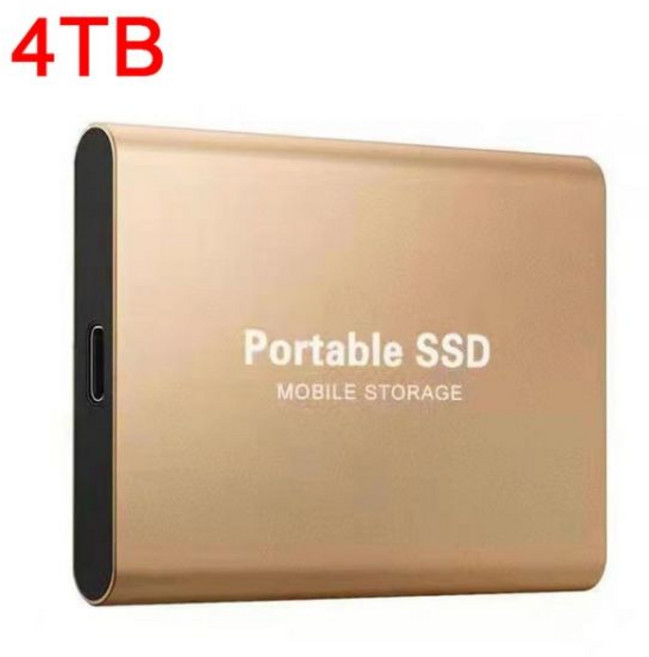 오리지널 1TB M.2 SSD 500GB 2TB 4TB 타입-C 하드 드라이브 외장형 Usb 3.1 8TB 노트북 용 모바일 솔리드 스테이트 디스크, 15 Gold 4TB, 한개옵션1
