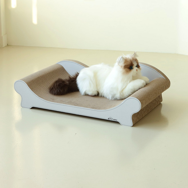 오케이펫코리아 고양이 쇼파스크래쳐 초대형 야옹이 쇼파 묘체공학을 뛰어넘다, 혼합색상, 1개