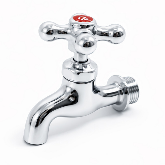 비욘드퍼니싱 국내생산 왕분리형 십자 커플링 가로 수도꼭지 KC, 1개