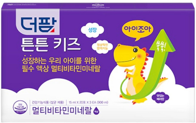 액상 멀티비타민 [약국정품] 더팜 엘더베리맛 튼튼키즈 60P, 30회분, 1개