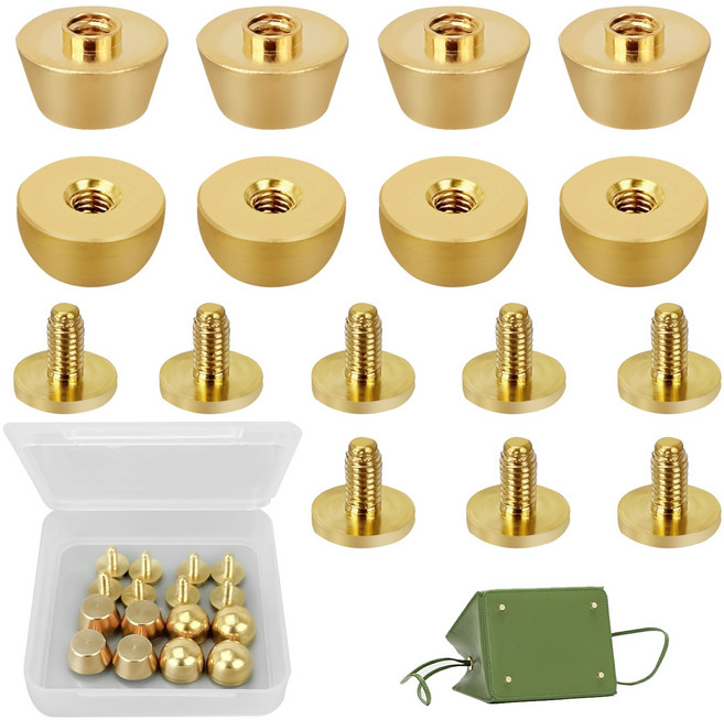 8 개 원형 리벳 10mm * 6mm 포켓 풋 중공 리벳 가죽 리벳 금속 리벳 못 버섯 리벳 스탠딩 리벳 손톱 지갑 핸드백 바닥 손톱 순수 구리