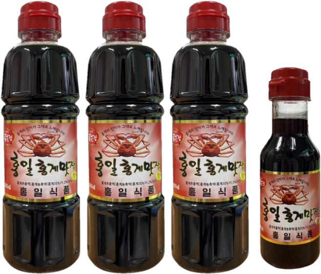홍일식품 홍게간장 홍게맛장소스, 3개, 500ml